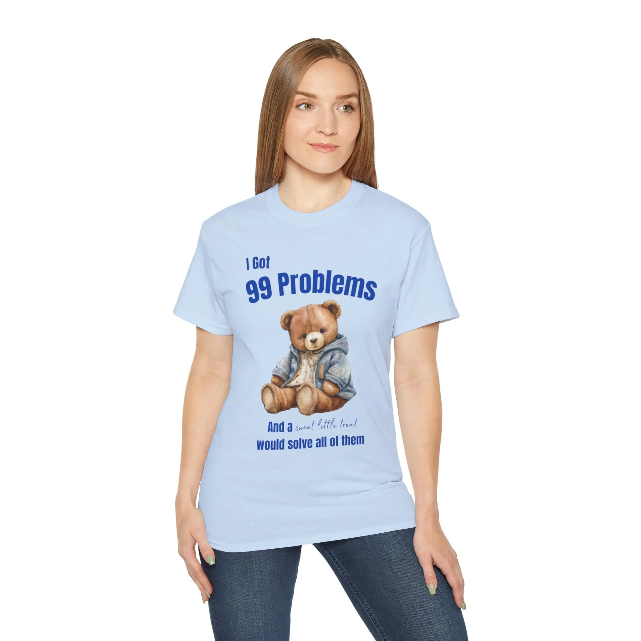 99 Problems And A Sweet Little Treat Would Solve Most Of Them T-Shirt, Adult T Shirt, Funny Graphic T Shirt ,Cute Tee