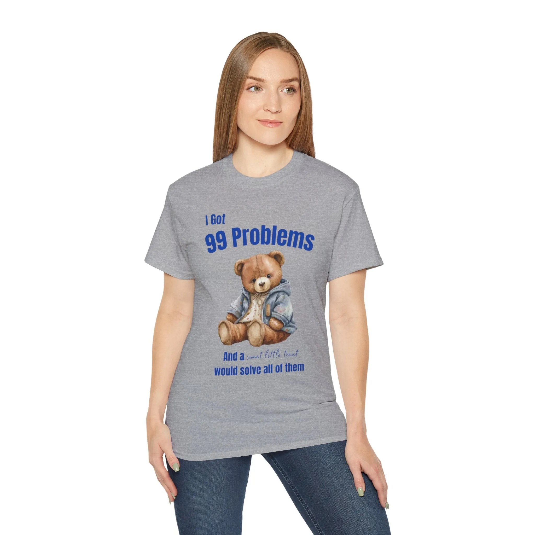 99 Problems And A Sweet Little Treat Would Solve Most Of Them T-Shirt, Adult T Shirt, Funny Graphic T Shirt ,Cute Tee