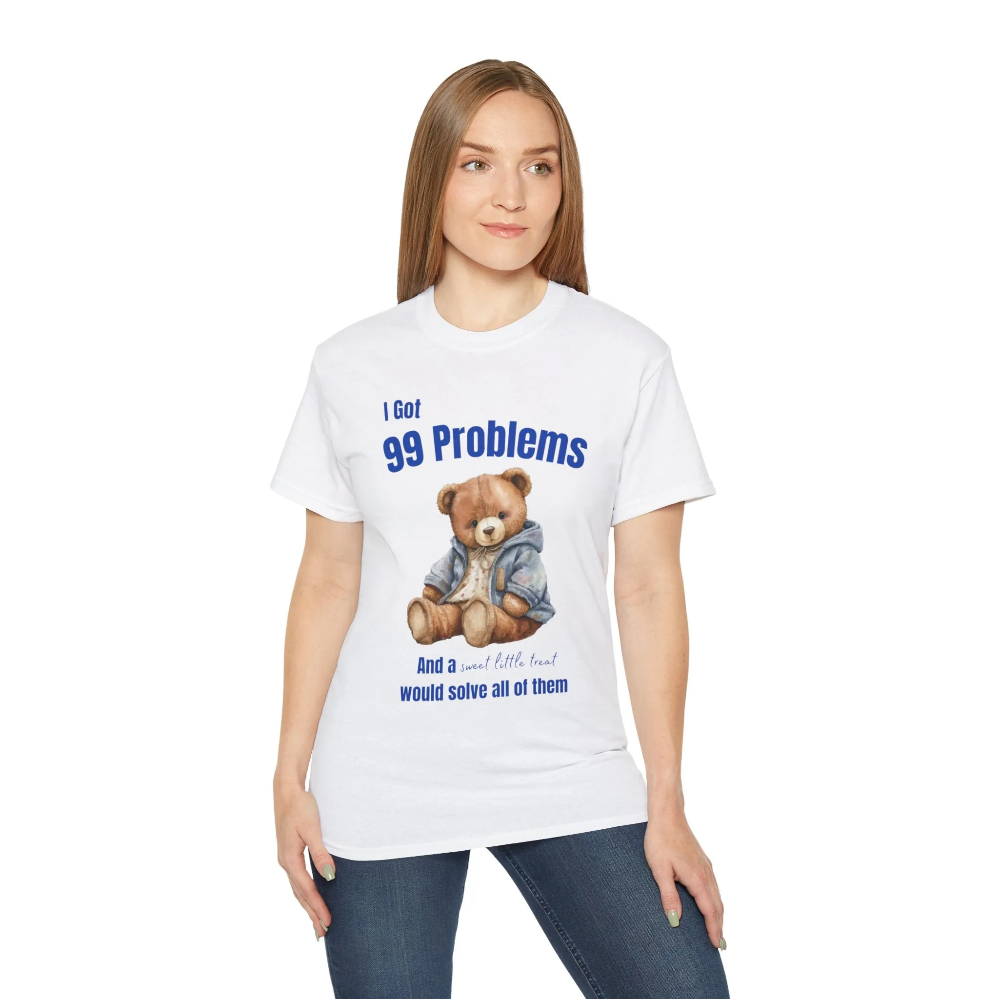 99 Problems And A Sweet Little Treat Would Solve Most Of Them T-Shirt, Adult T Shirt, Funny Graphic T Shirt ,Cute Tee