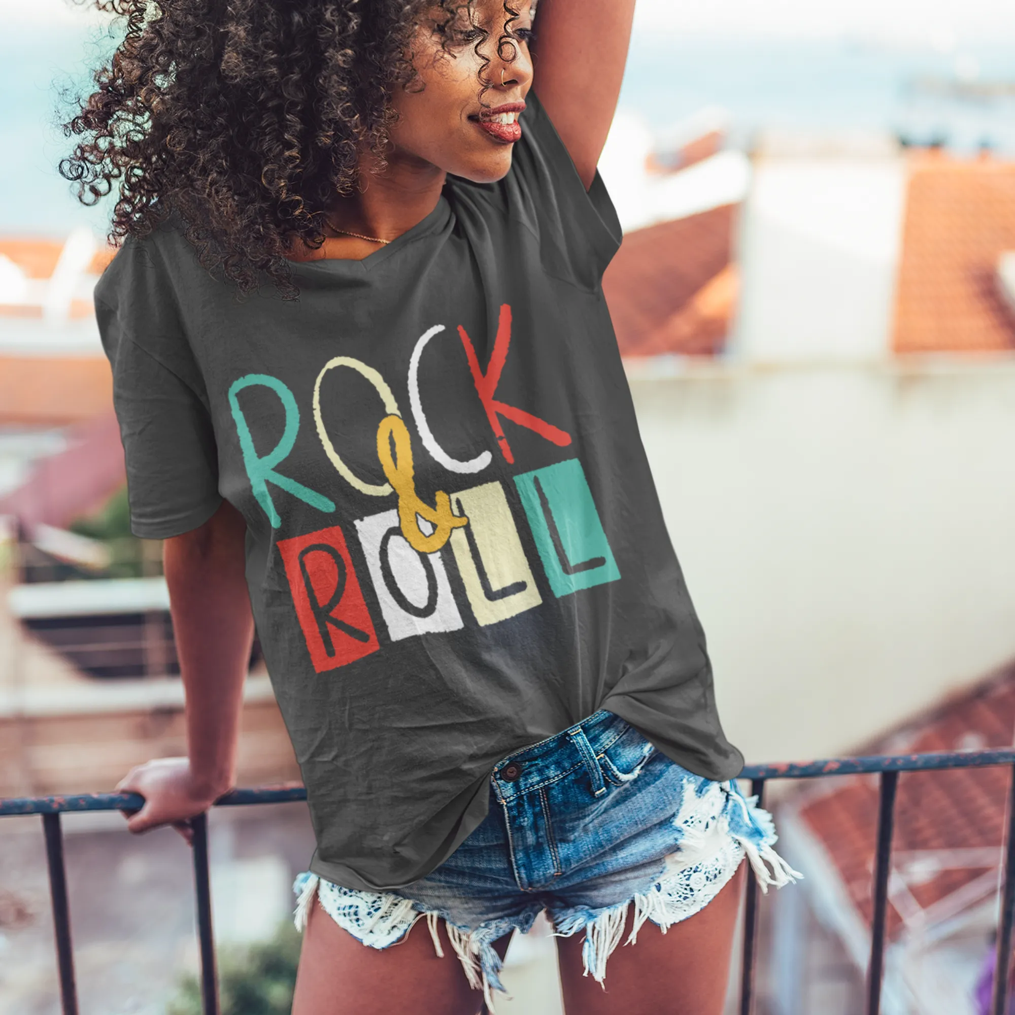 Always Free Shipping! Trendy Comfort Colors® Rock & Roll, Women's or Men's Music Festival T-Shirt, Shirt Gift, Spring or Summer Tee