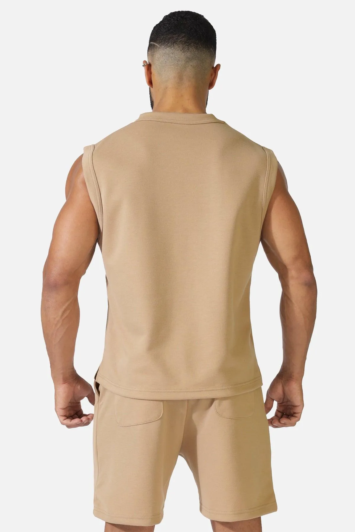 Amplify Casual Muscle Tee - Khaki