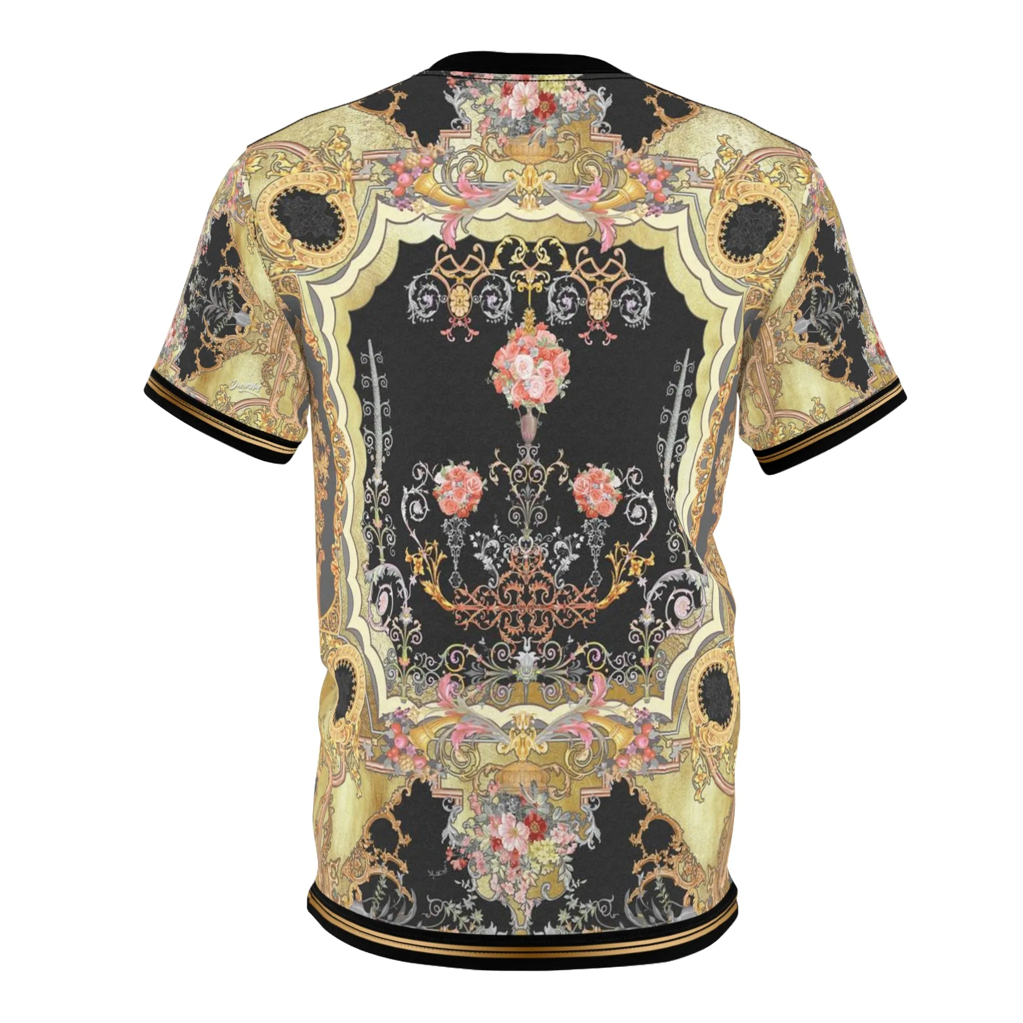 Baroque Floral T-Shirt Unisex Tee All Over Print Unisex T-Shirt Floral Print Tee | D20002