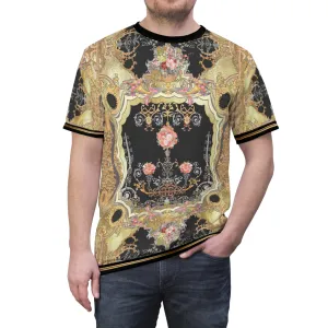 Baroque Floral T-Shirt Unisex Tee All Over Print Unisex T-Shirt Floral Print Tee | D20002