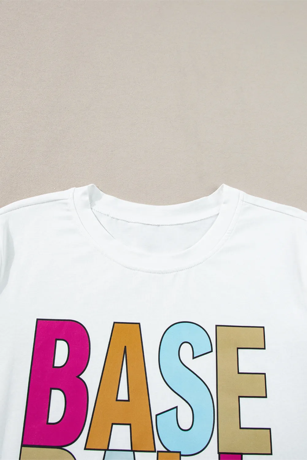 Baseball Mama Multi Color Graphic Tee