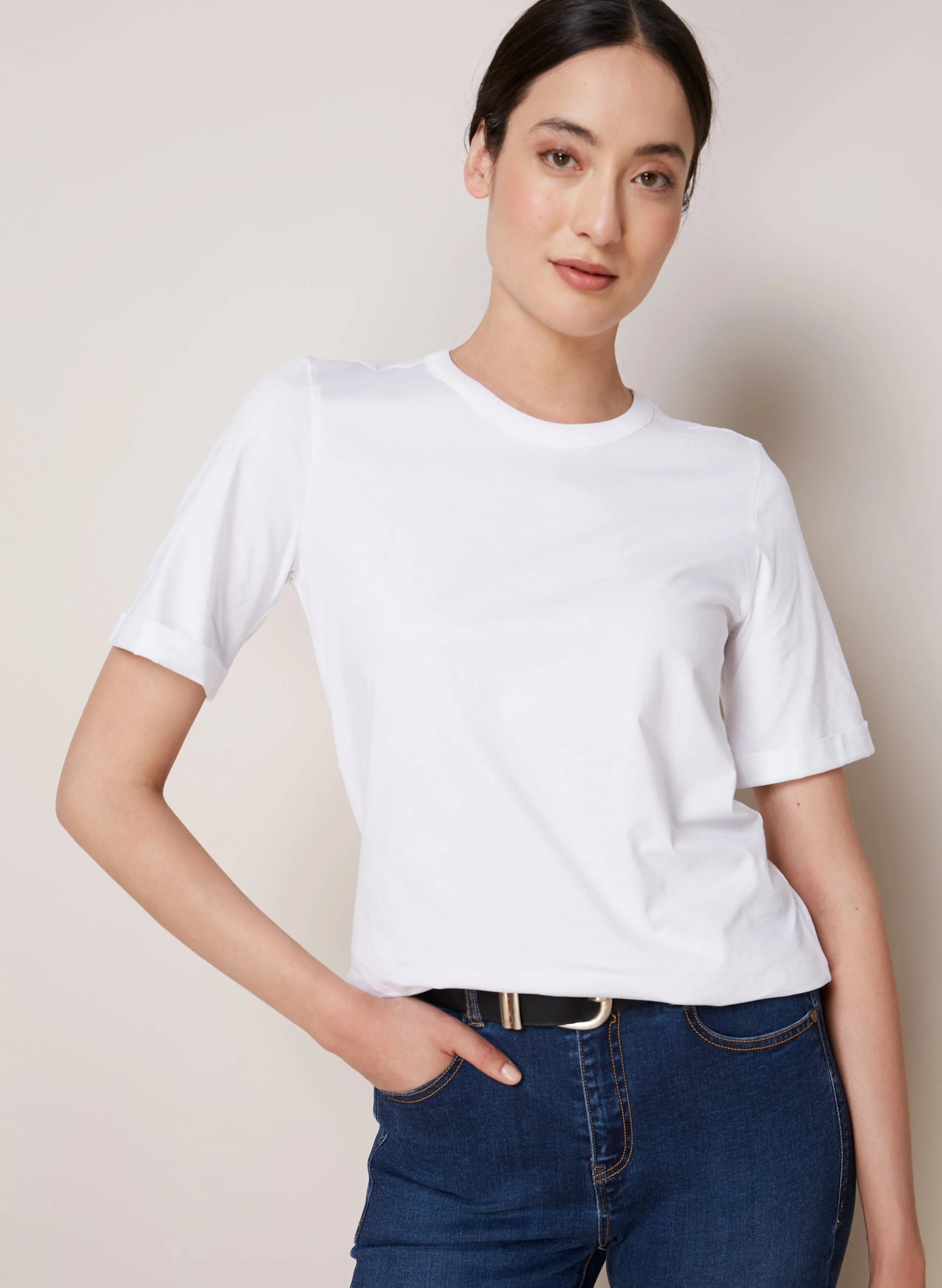 Baukjen Roll Cuff Tee