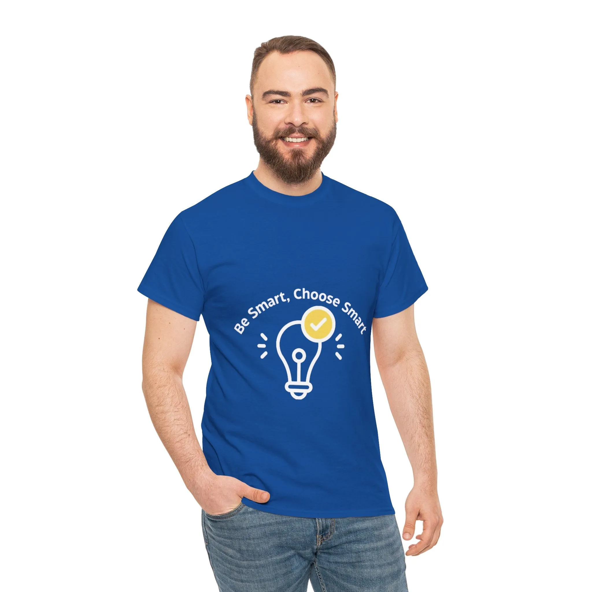 Be Smart Choose Smart Unisex Heavy Cotton Tee