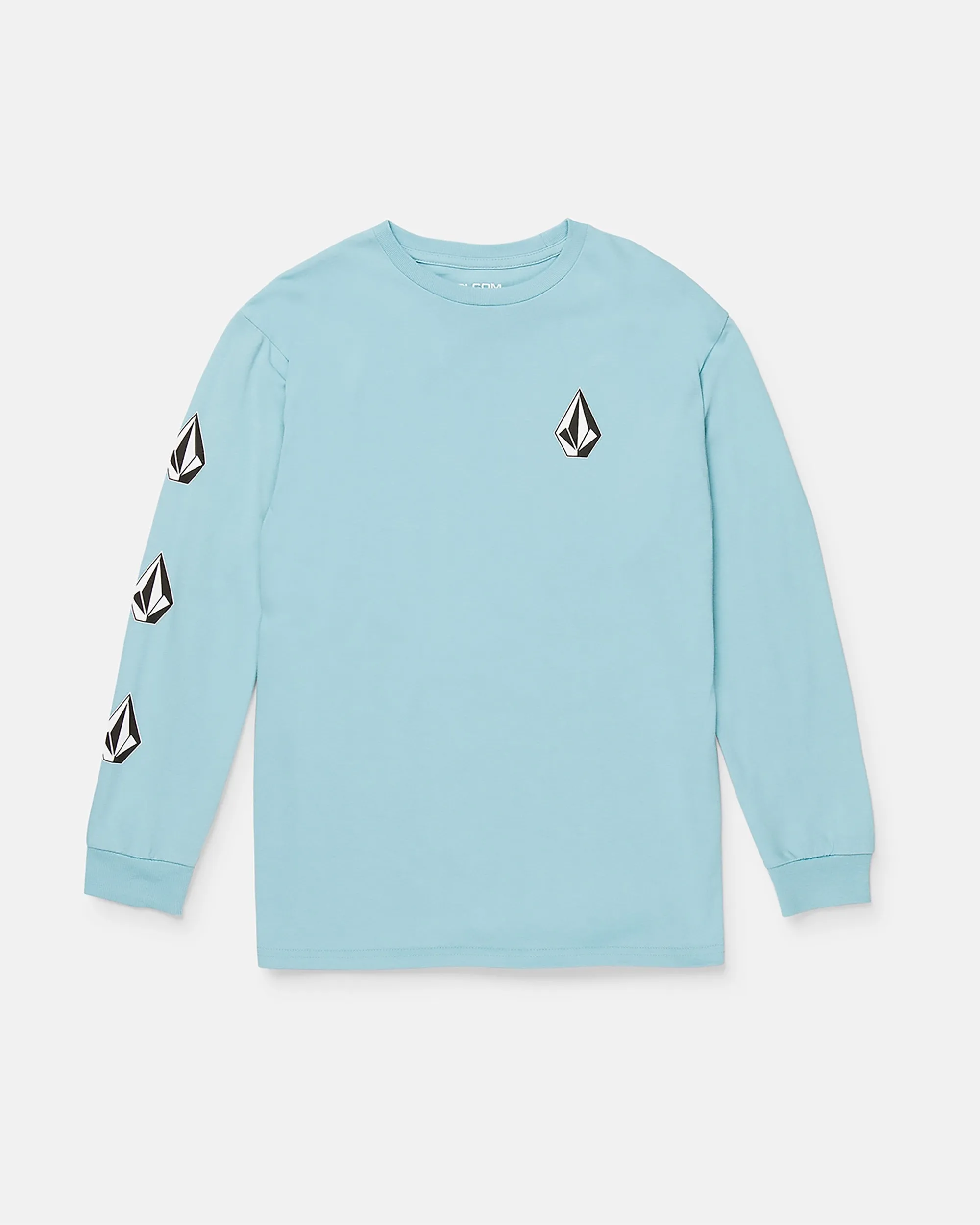 Big Boys Iconic Stone Long Sleeve Tee - Sea Blue