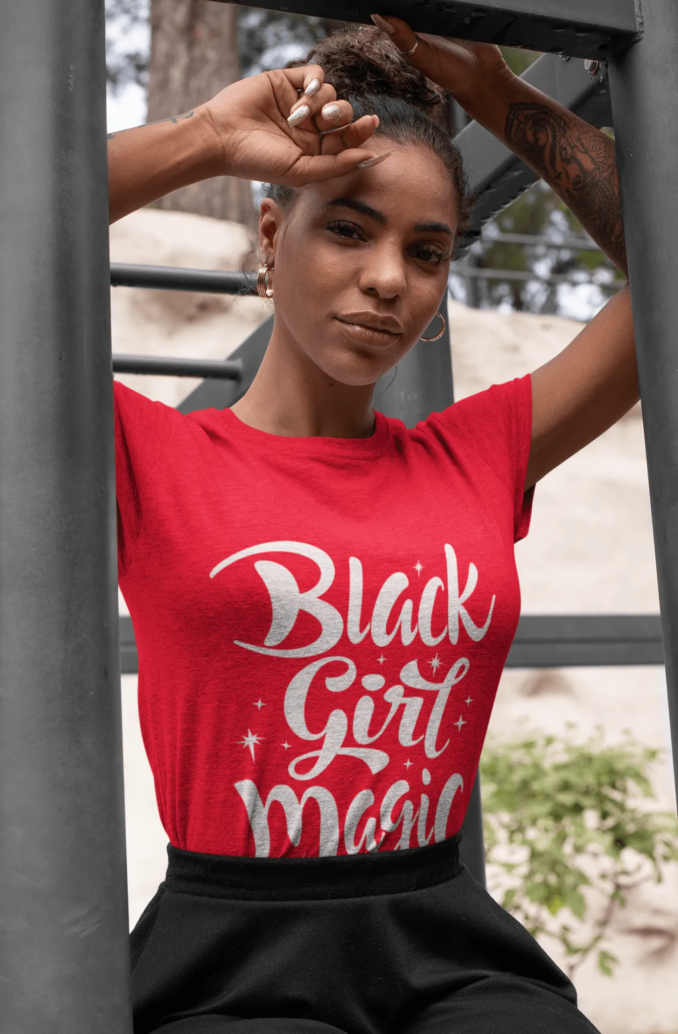 Black Girl Magic Ladies short sleeve t-shirt