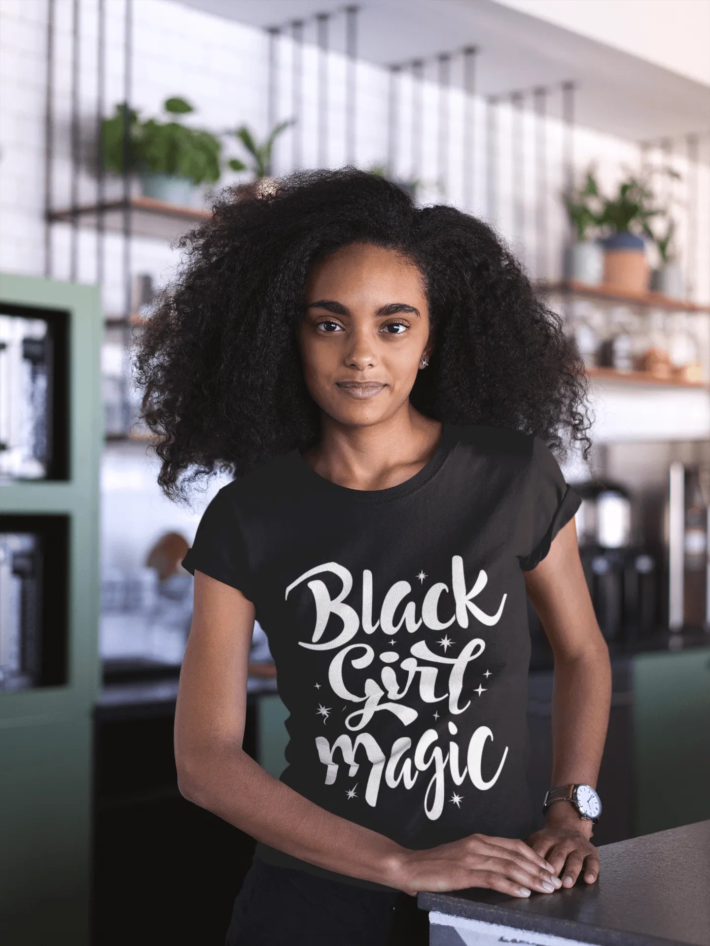 Black Girl Magic Ladies short sleeve t-shirt