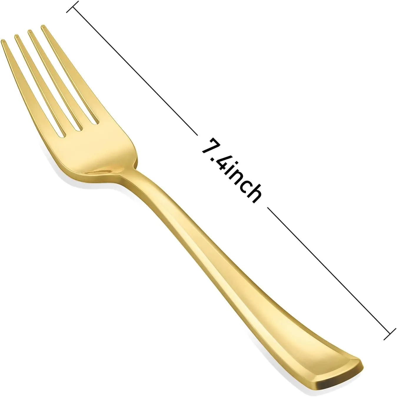 *BULK* Premium Extra Heavy Weight Plastic Gold Polished Forks