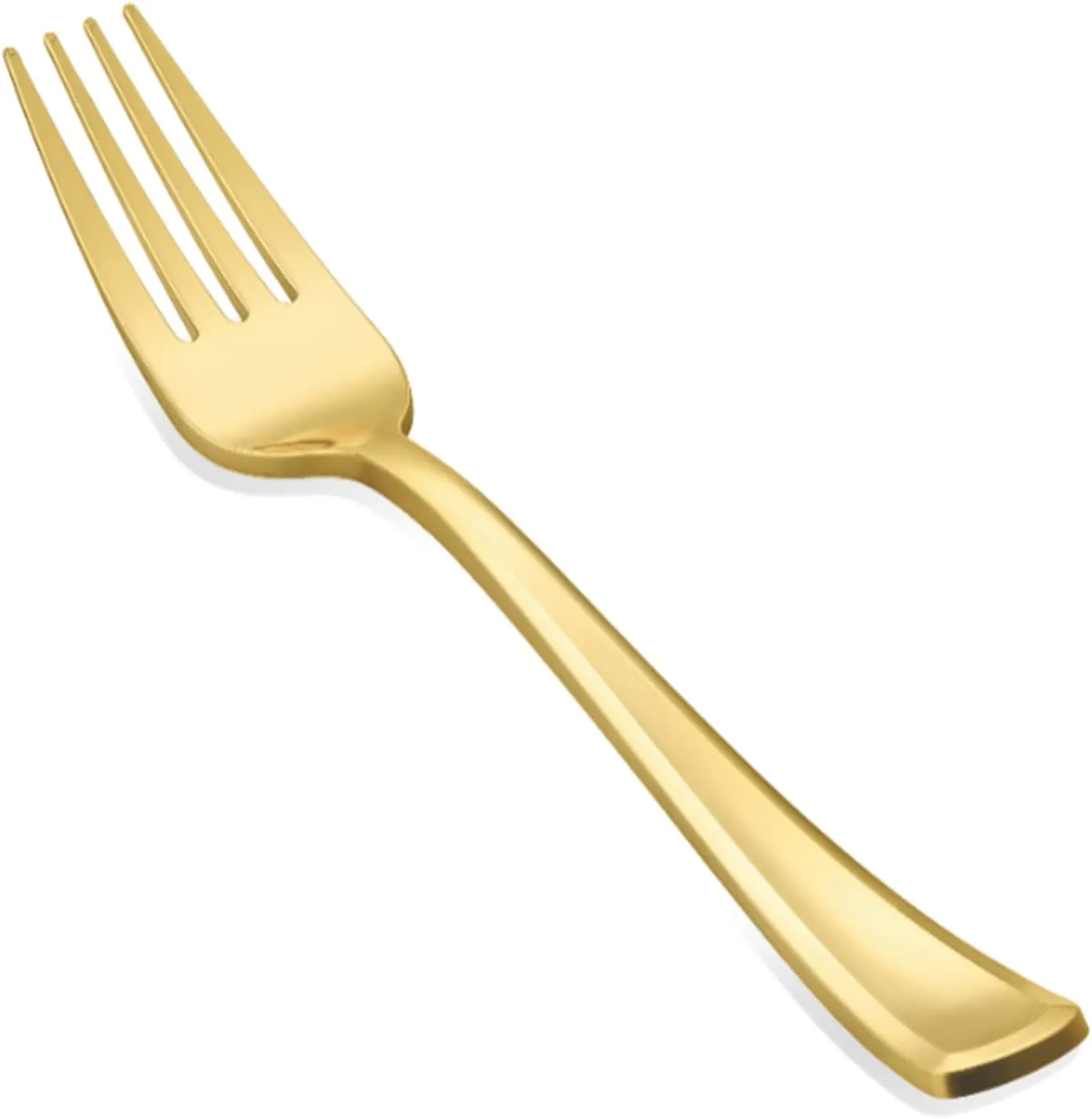 *BULK* Premium Extra Heavy Weight Plastic Gold Polished Forks