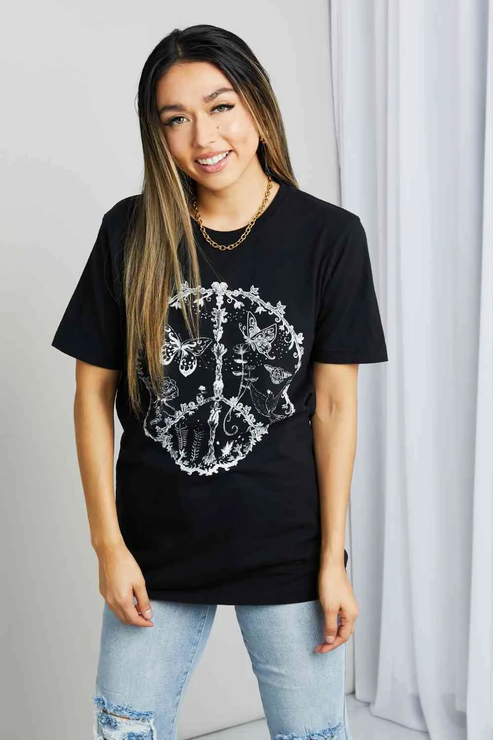 Butterfly Graphic Tee Shirt