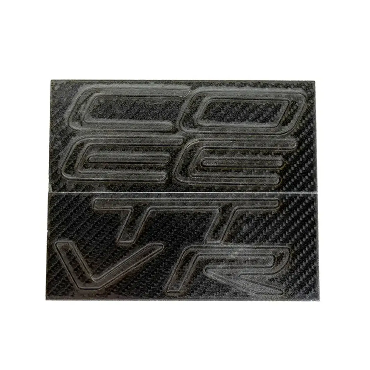 C7 Corvette Acrylic Rear Bumper Letter Kit - Carbon Fiber