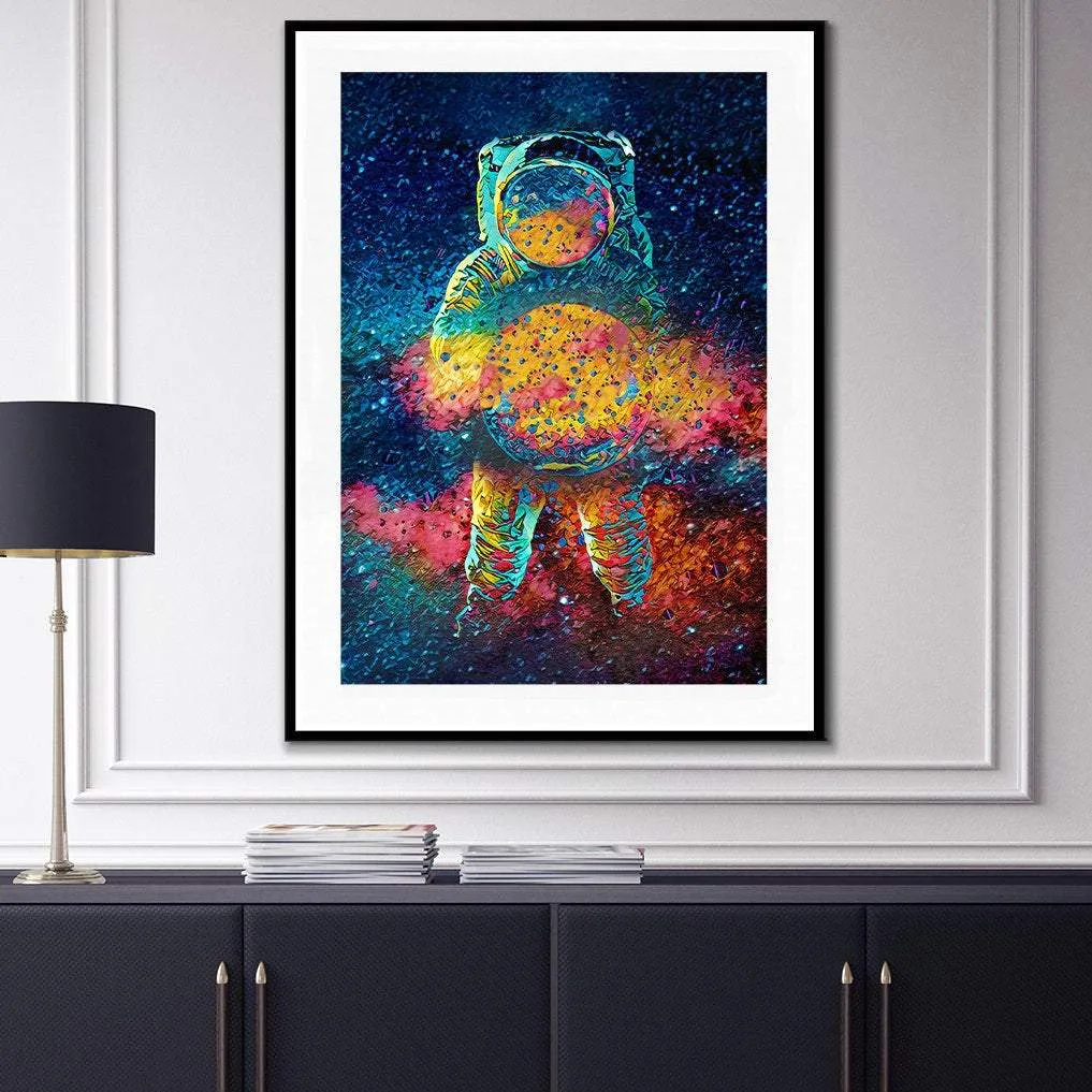 Cosmic Astronaut Semi-gloss Print