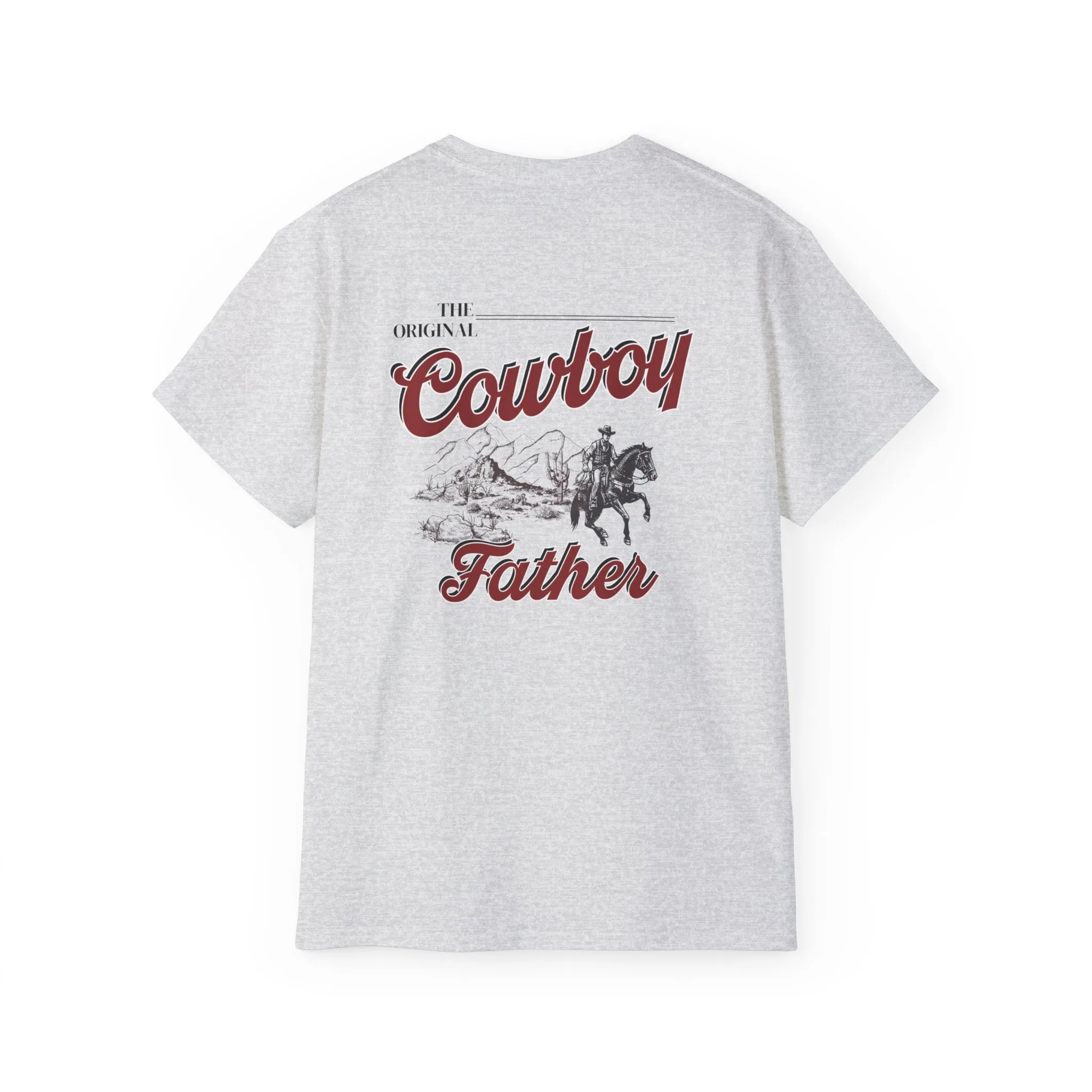 Country Dad Shirt - 'Cowboy Father' in Coors Light Font, Western Theme Tee