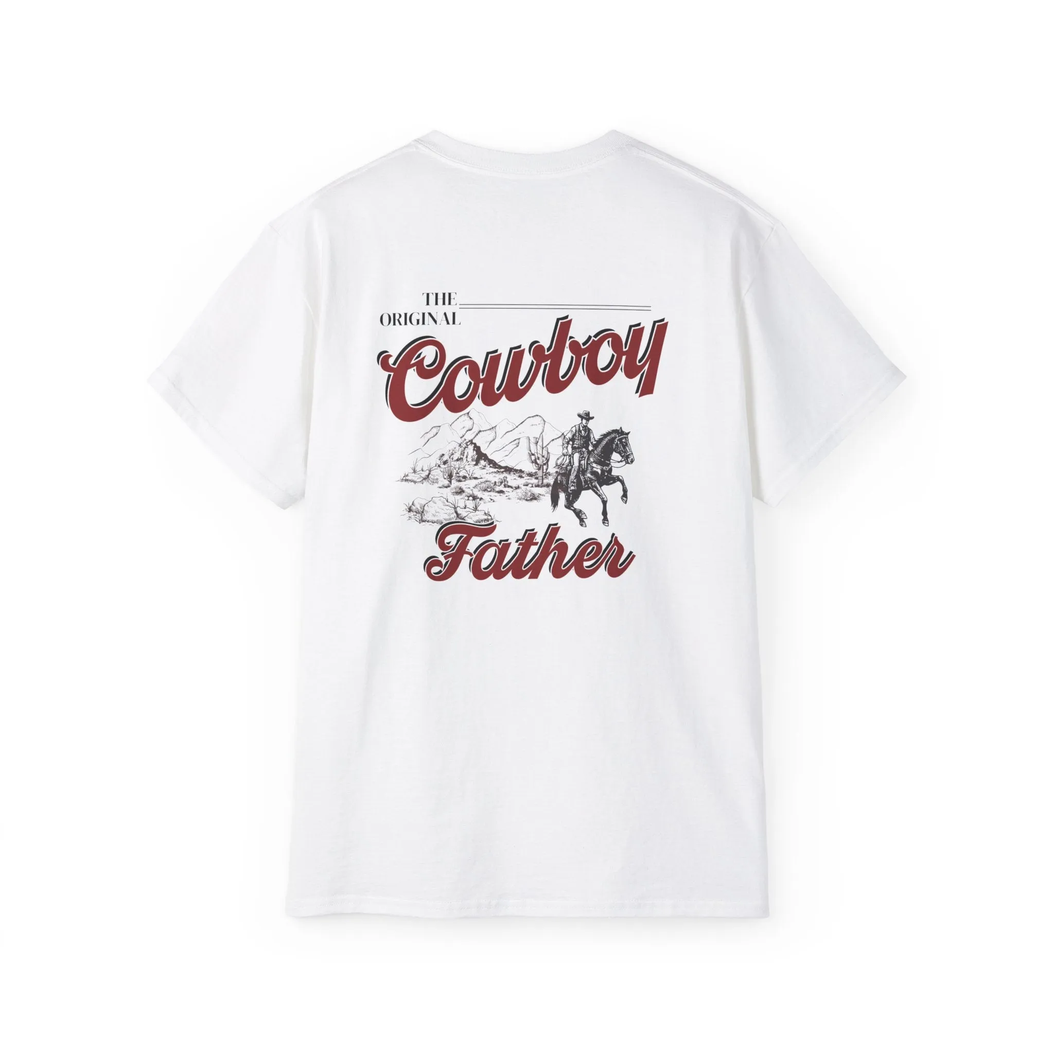 Country Dad Shirt - 'Cowboy Father' in Coors Light Font, Western Theme Tee