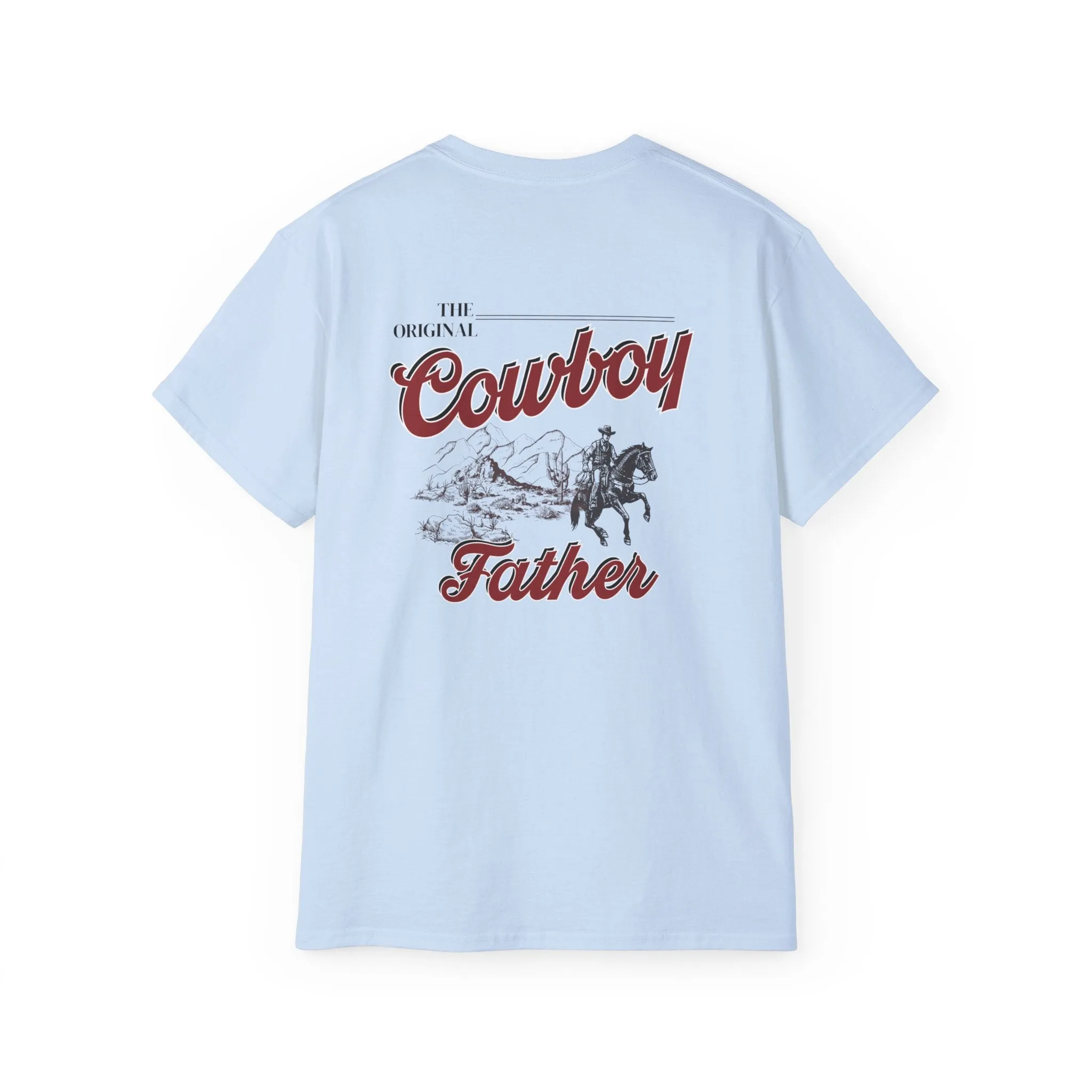 Country Dad Shirt - 'Cowboy Father' in Coors Light Font, Western Theme Tee