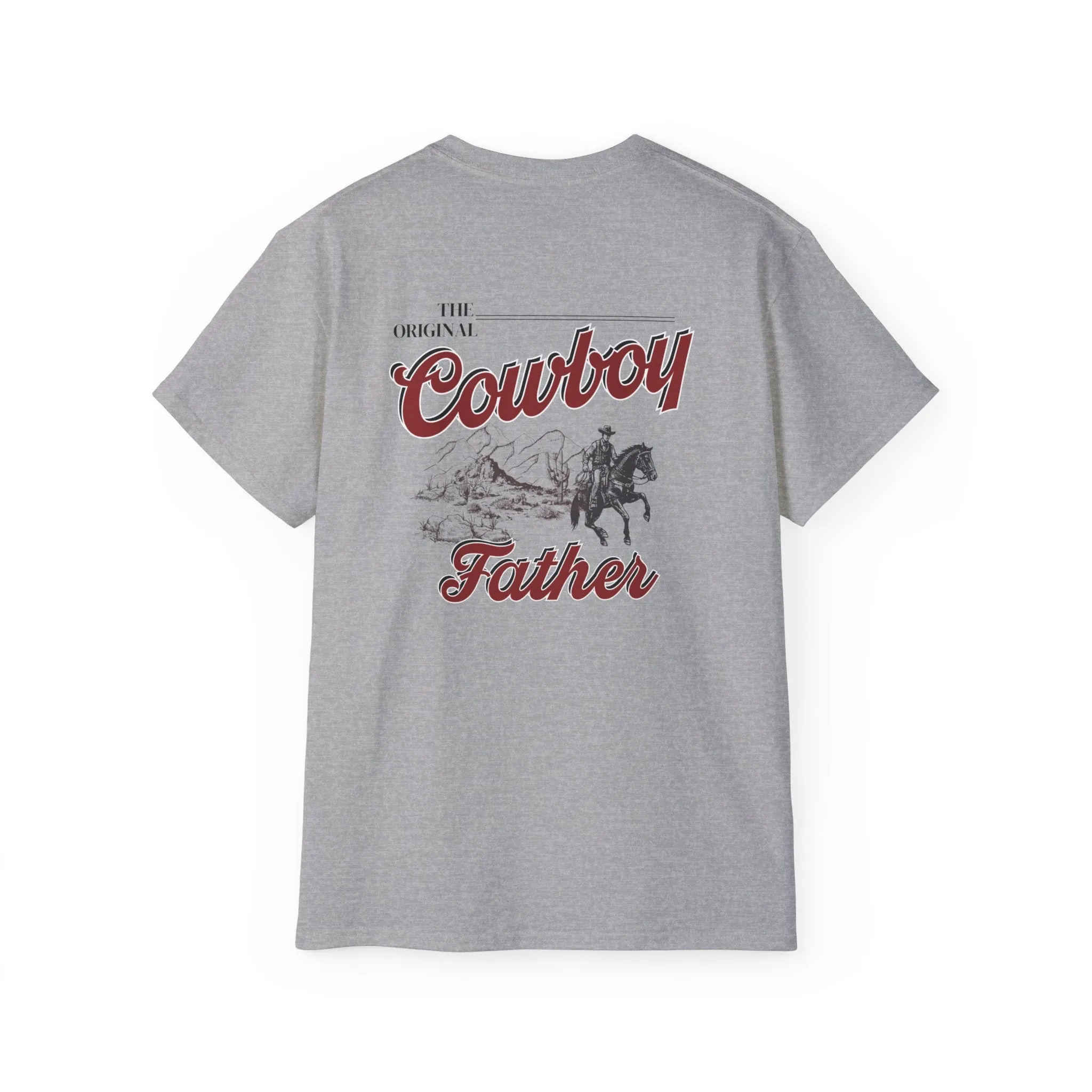 Country Dad Shirt - 'Cowboy Father' in Coors Light Font, Western Theme Tee