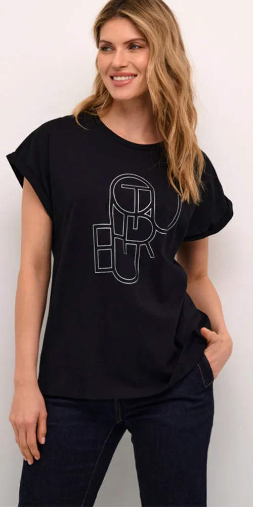 Culture Logo Tee, black