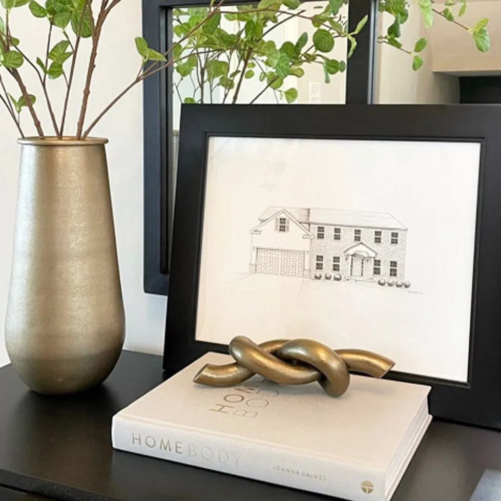 Custom Architectural House Sketch (Framed)