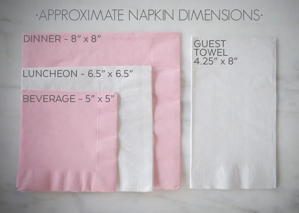 Custom "Perfect Harmony" Wedding Napkins