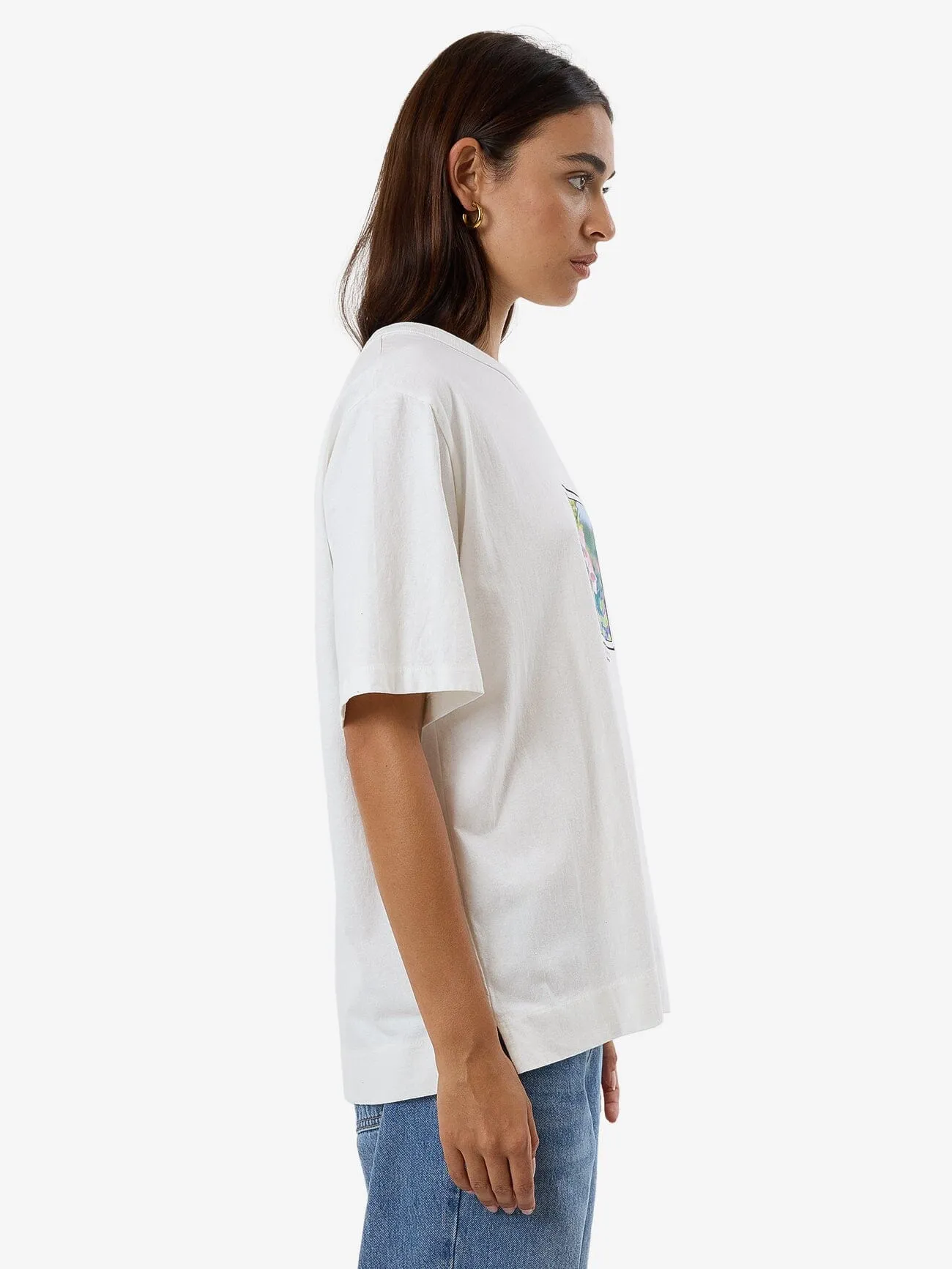 Deadly Belle Box Tee - Dirty White