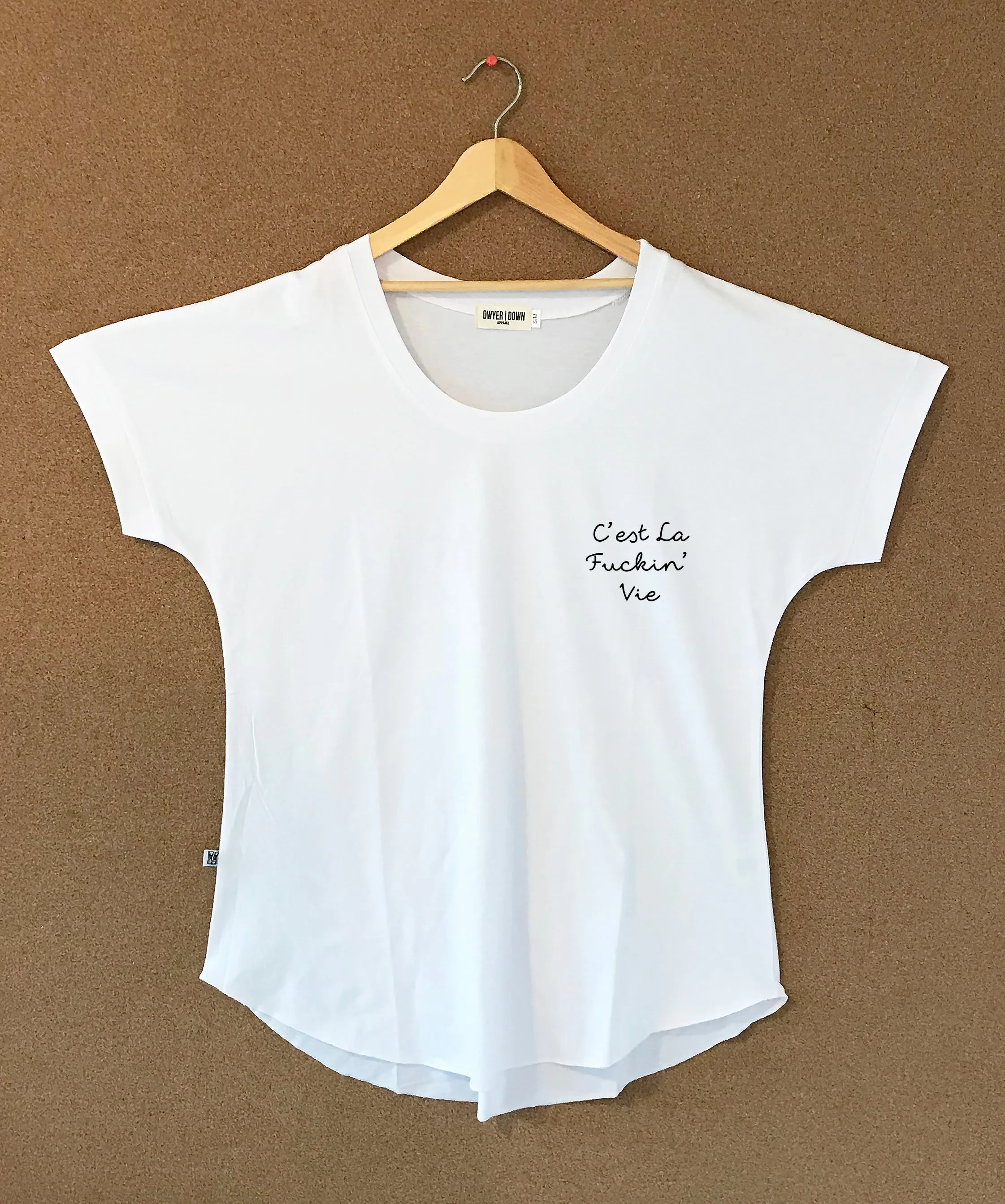 DWY-007 - Weekender Tee - C'est La Fucking Vie - White