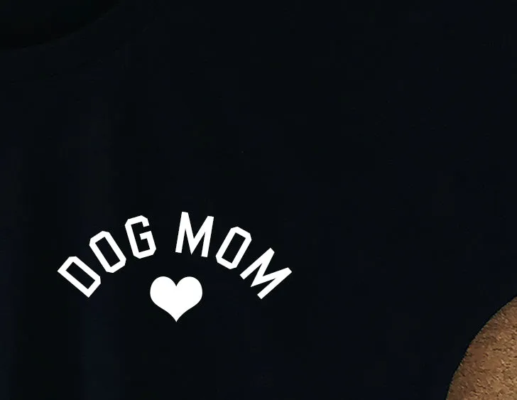 DWY-031 - Weekender Tee - Dog Mom - Black