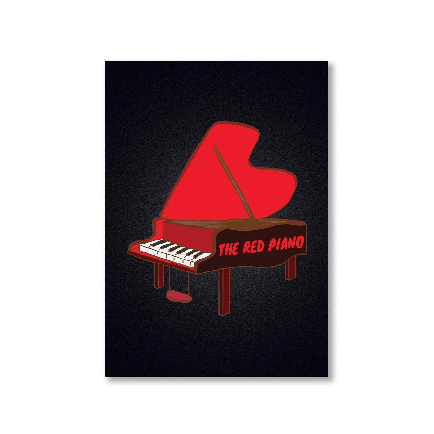 Elton John Poster - The Red Piano