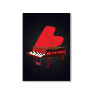 Elton John Poster - The Red Piano