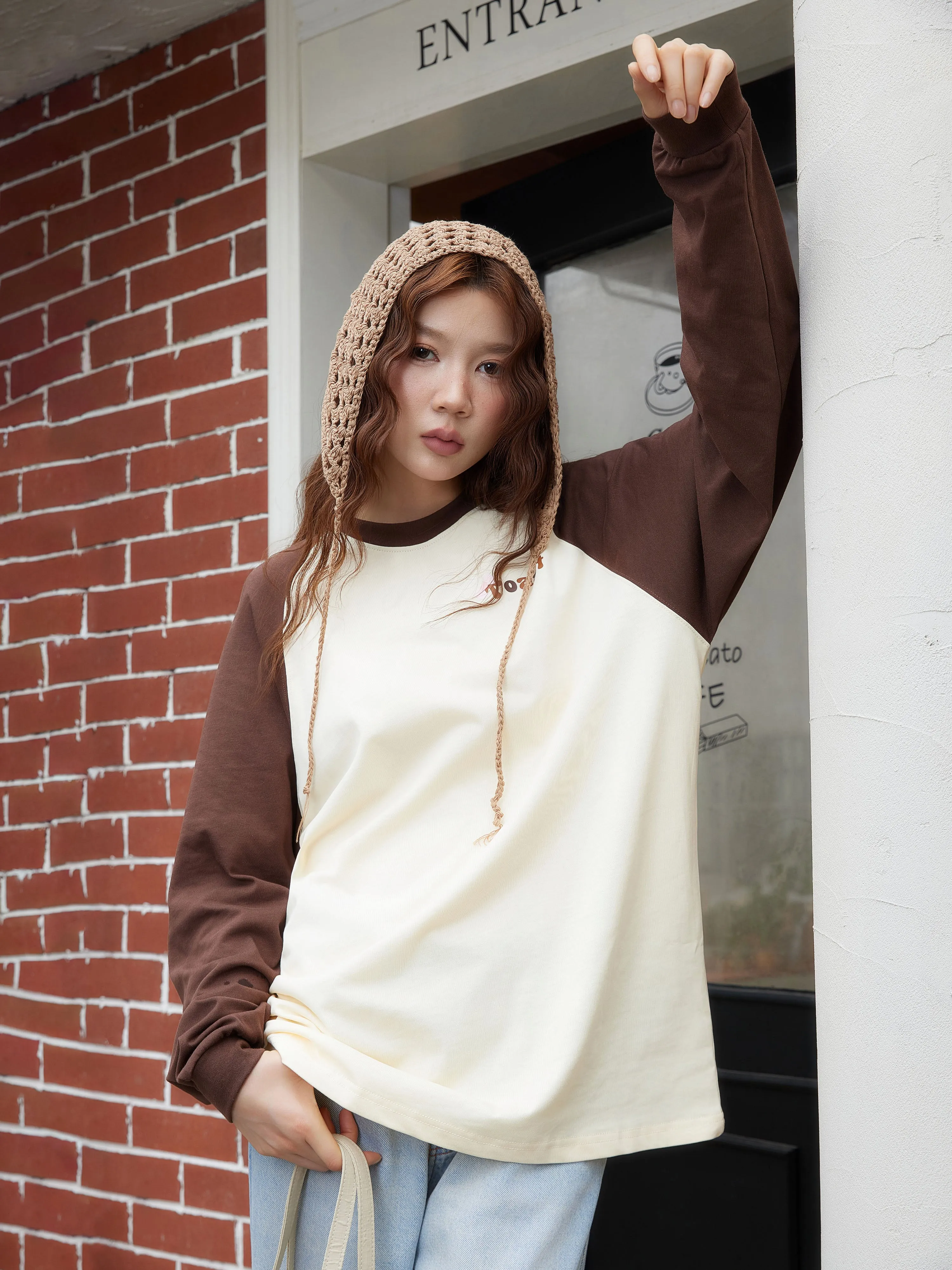 [EM] Toast Long Sleeve Tee Collection BROWN