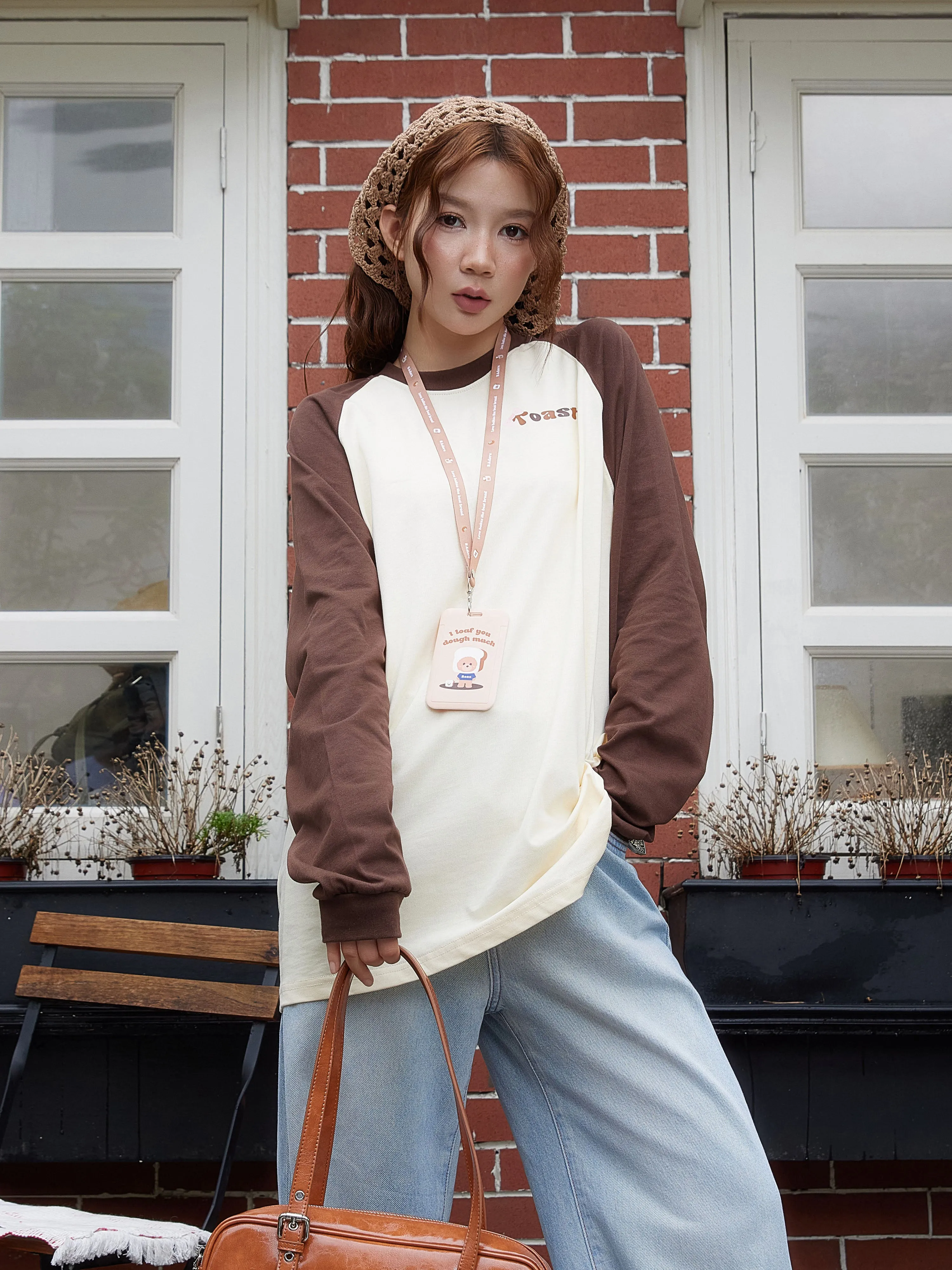 [EM] Toast Long Sleeve Tee Collection BROWN