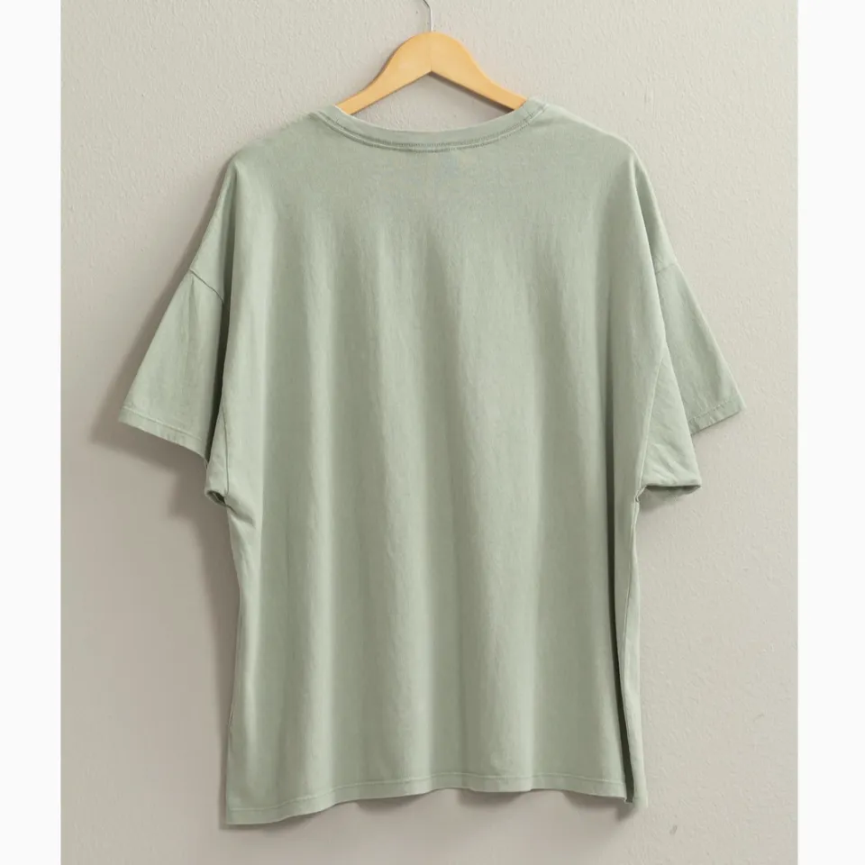 Everyday Simple Oversized Solid T-Shirt