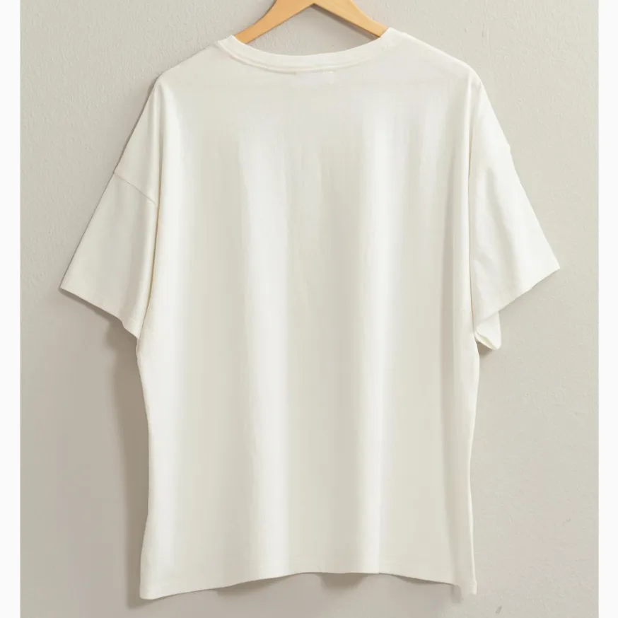 Everyday Simple Oversized Solid T-Shirt