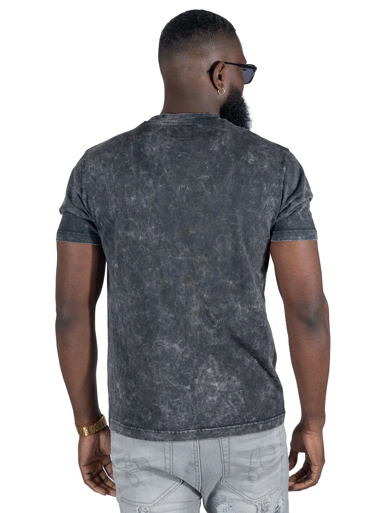 F184 DARE Acid Wash Tee - Black