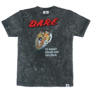 F184 DARE Acid Wash Tee - Black