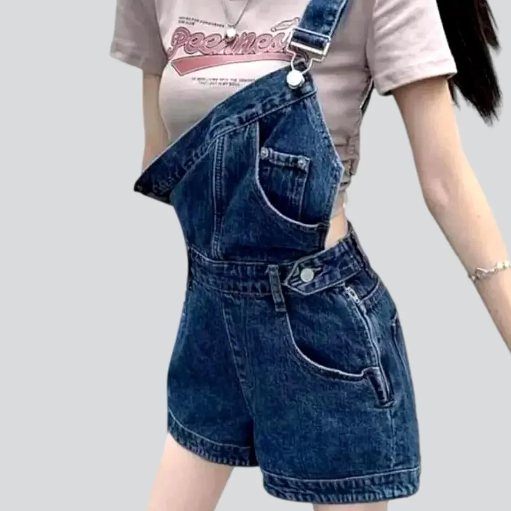 Fashion loose women's jean overall