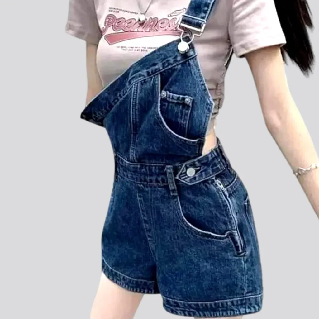 Fashion loose women's jean overall