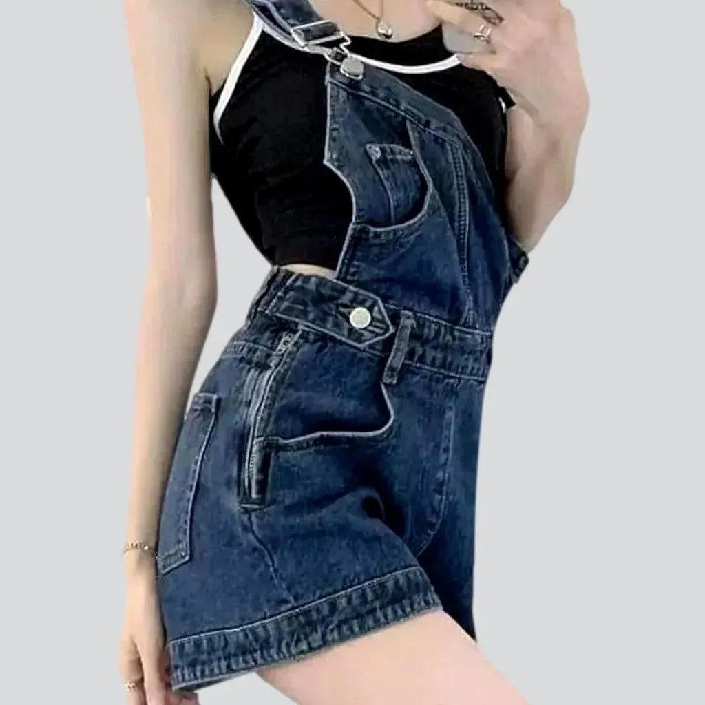 Fashion loose women's jean overall