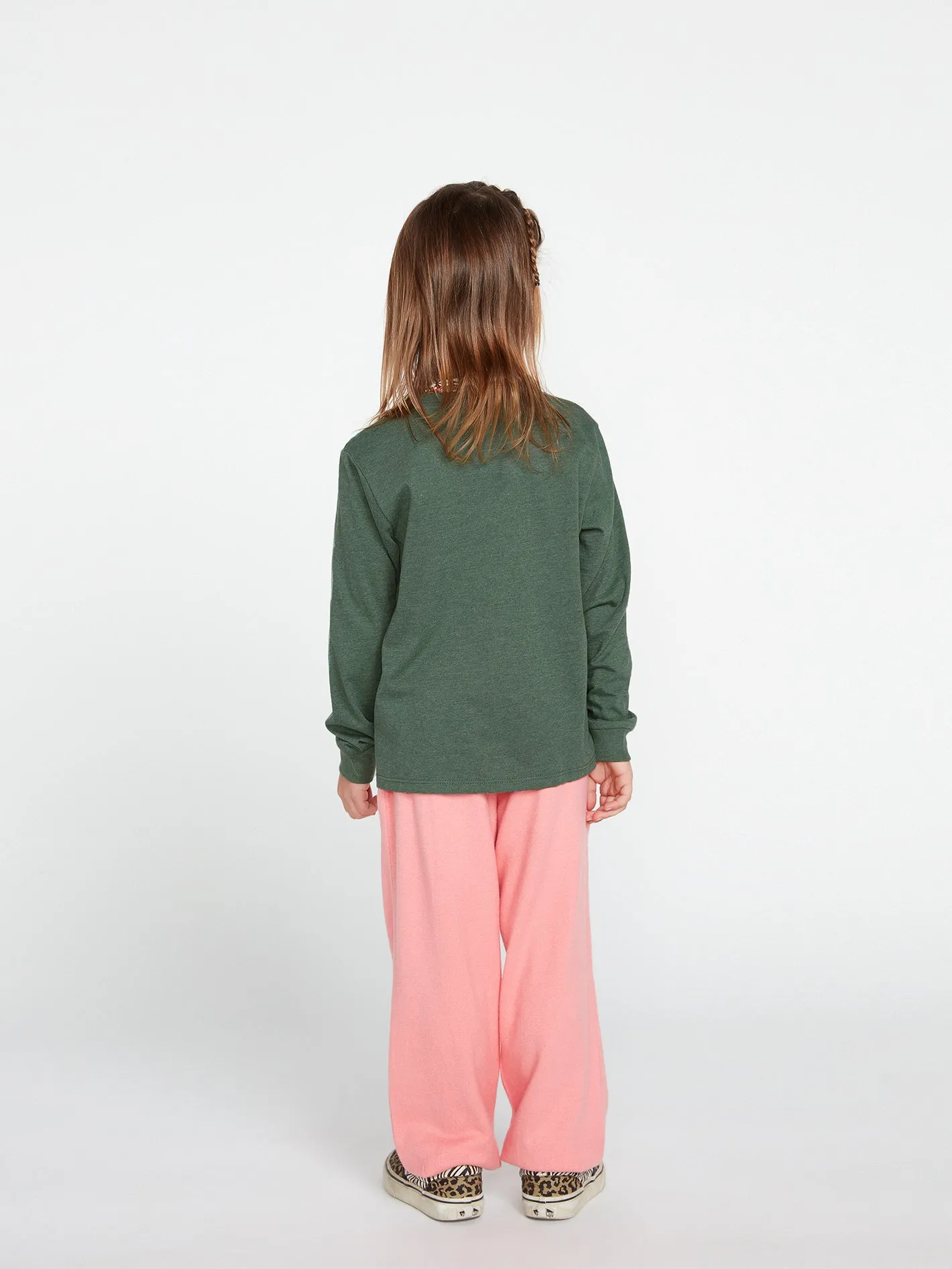 Girls Made From Stoke Long Sleeve Tee - Dark Pine