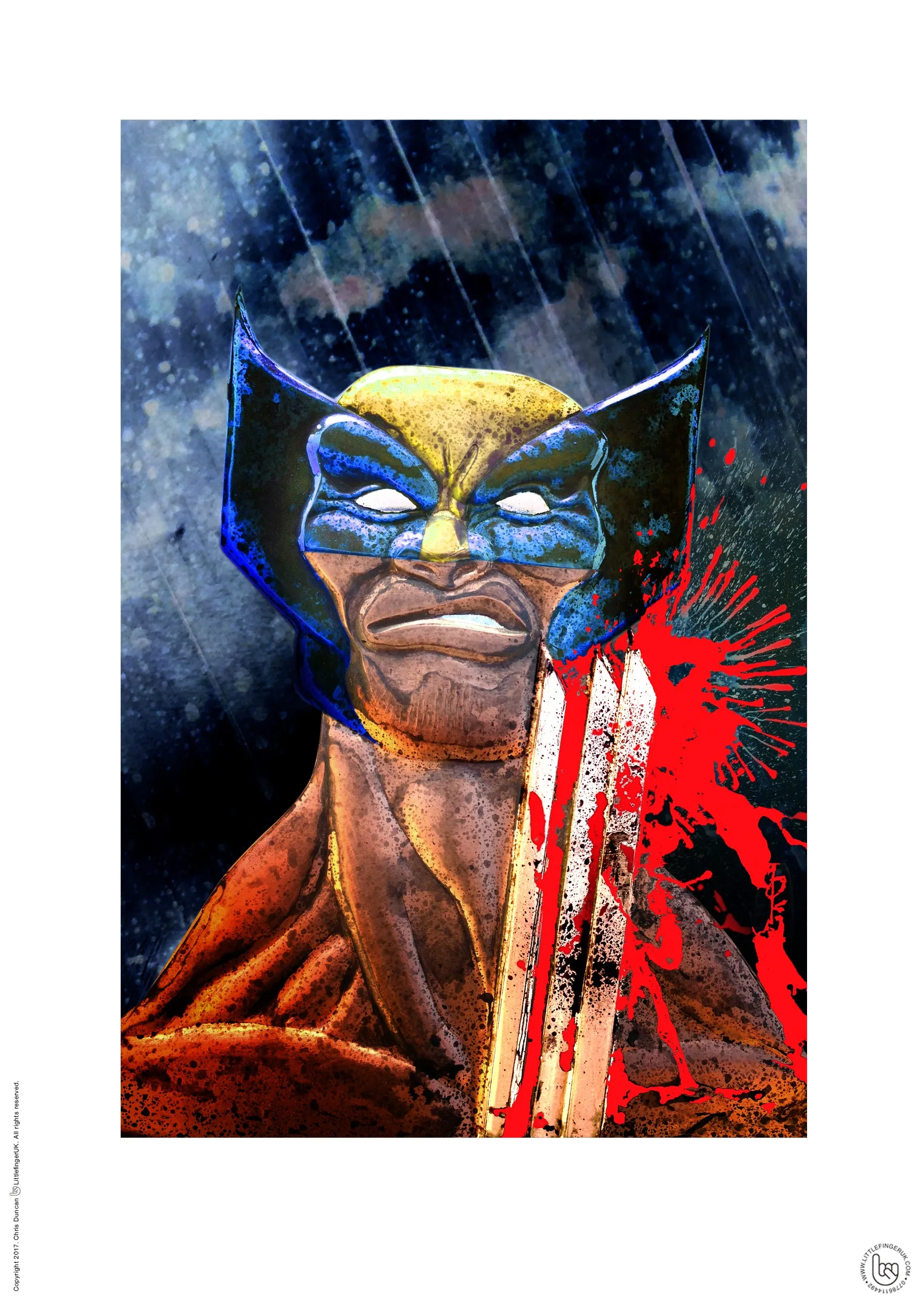 Hand Signed PRINT - By Chris Duncan - WOLVERINE