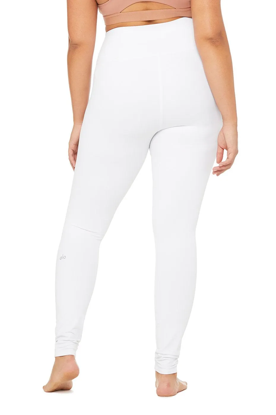 High-Waist Ripped Warrior Legging - White