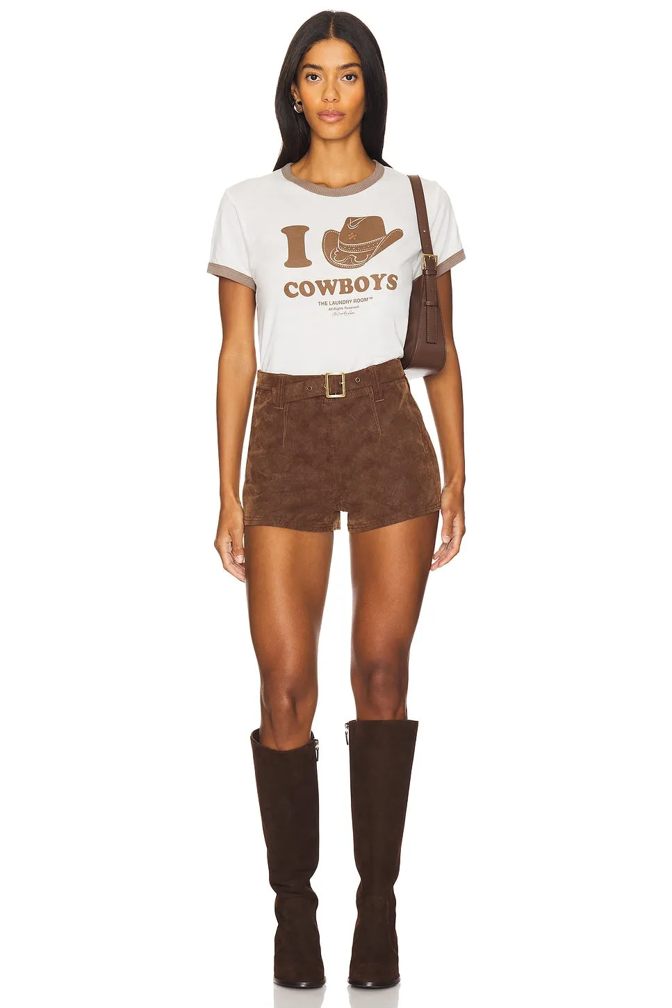 I Heart Cowboys Perfect Ringer Tee