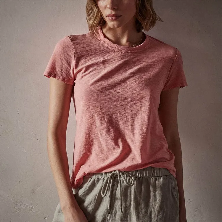 James Perse Sheer Slub Crew Neck Tee