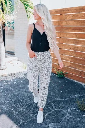 Jungle Fever Leopard Pants - Cream