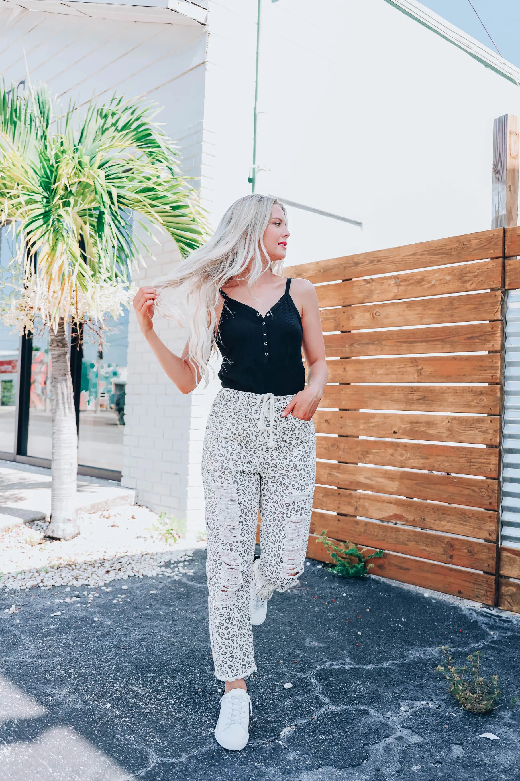 Jungle Fever Leopard Pants - Cream