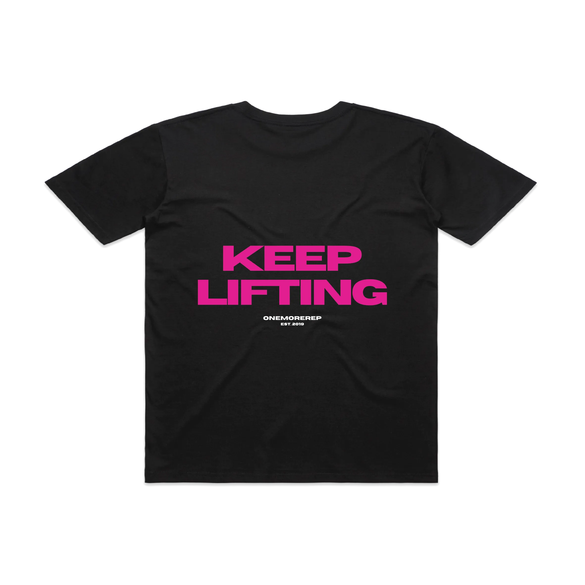 Keep Lifting Tee Black/Magenta