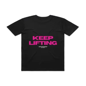 Keep Lifting Tee Black/Magenta