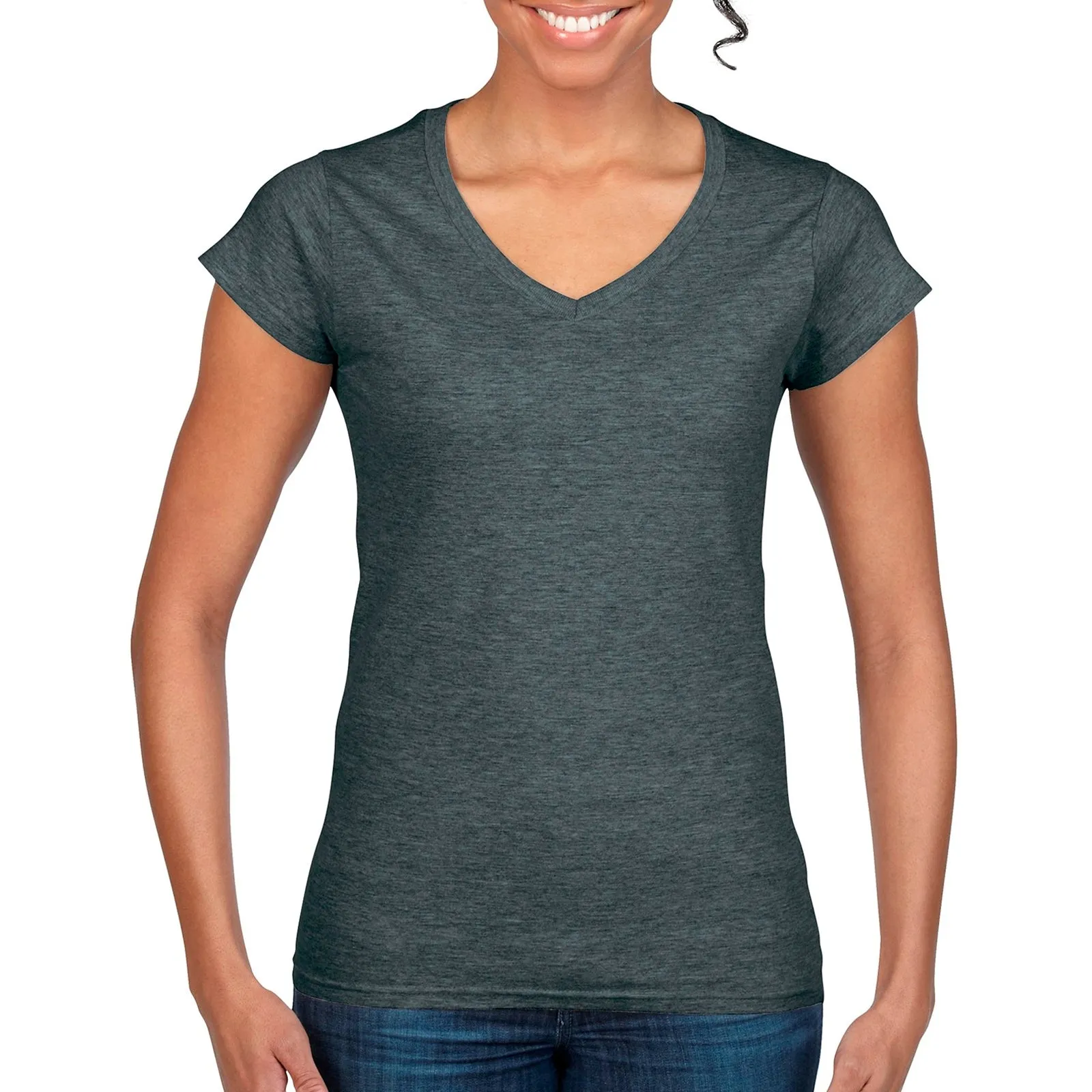 Ladies' Fitted Softstyle V-Neck T-Shirt