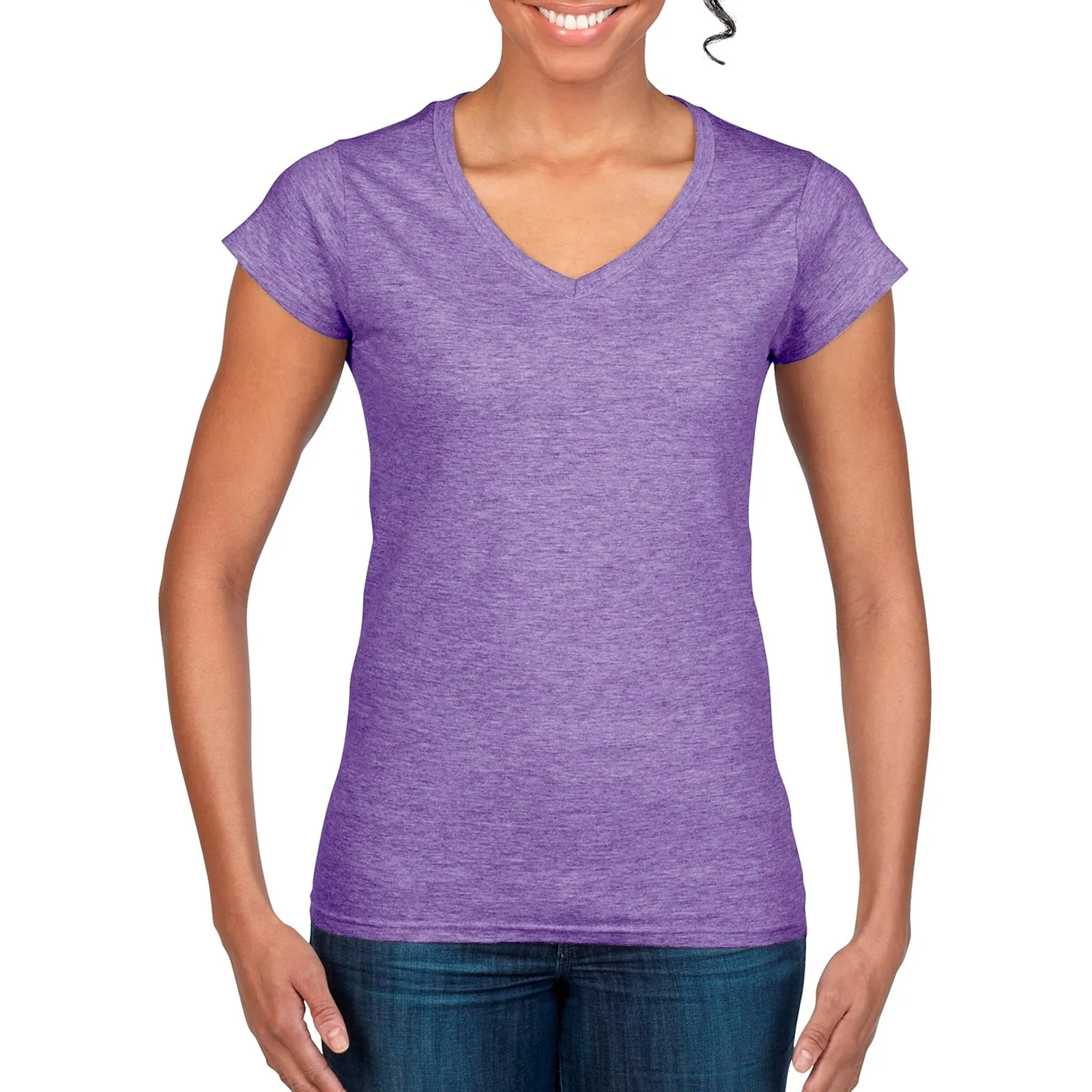 Ladies' Fitted Softstyle V-Neck T-Shirt